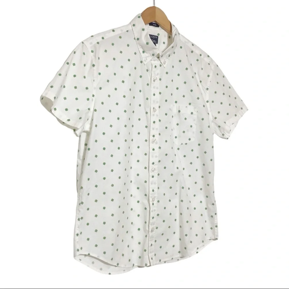 J Crew Flex Washed Printed Button Down Shirt - Picture 3 of 9